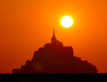 Sunset at Mont Saint Michel